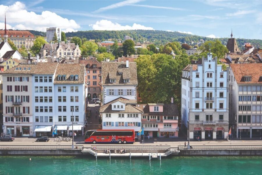 Zurich: City Top Attractions Tour by Bus with Audio Guide - Comfort and onboard extras that actually help