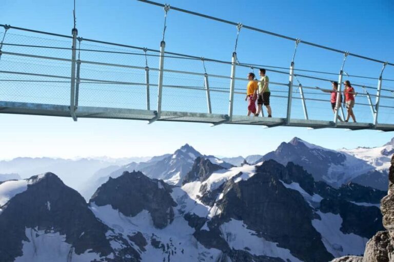 Zurich: Mount Titlis Group Tour with Ice Flyer and Lucerne - Meeting at Ausstellungsstrasse 5: Simple Pickup, English Support