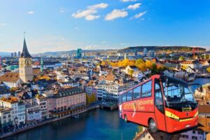 Zurich: Open Top Bus Sightseeing Tour with Optional Cruise - Parade Square and Zurich’s Historic-Core Energy