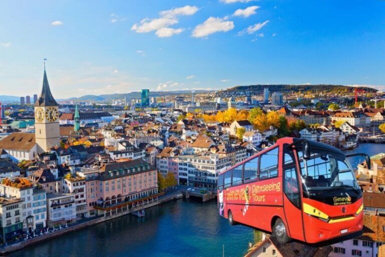 Zurich: Open Top Bus Sightseeing Tour with Optional Cruise - Parade Square and Zurich’s Historic-Core Energy